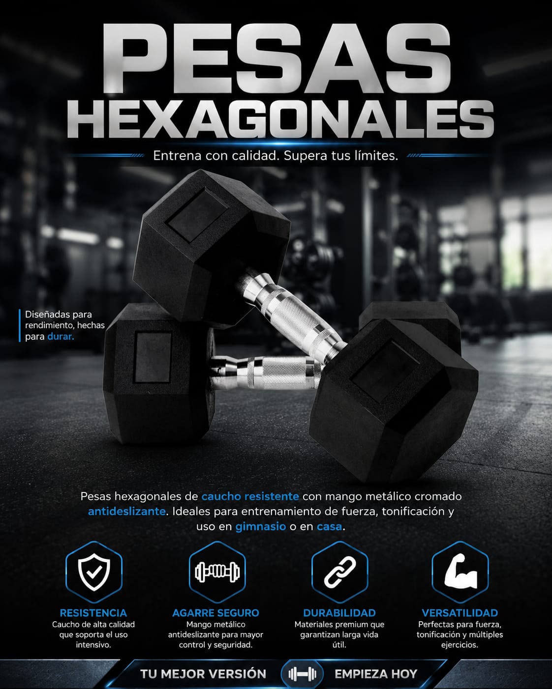 PESAS HEXAGONALES 7.5KG